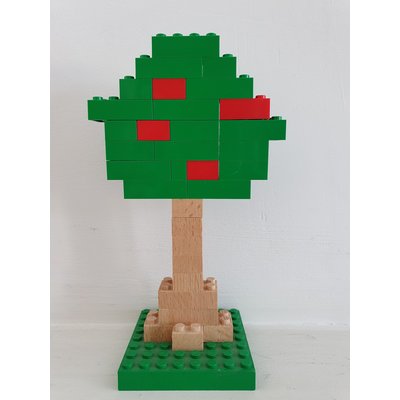 Houten bouwblokken type Lego