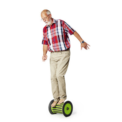 Gonge Roller met zand - balanceer roller groen