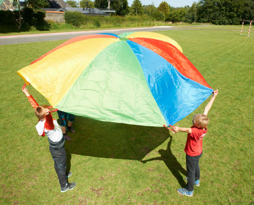Geloofsbelijdenis Dertig Verantwoordelijk persoon Parachute Spel - groot regenboog dansdoek voor gym en spel - Kinderspel ®