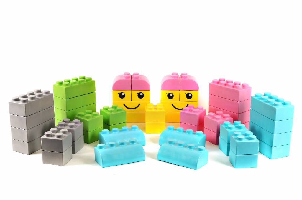 Blocs géants XXL type Lego briques en mousse pour enfants 