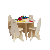 Table for lego with chairs and storage