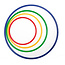 Gross motor kit with agility hoops and hurdles