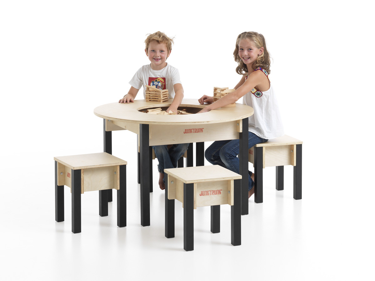Primitief zebra violist Design kindertafel en stoeltjes - Kinderspel ®