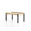 JunkTrunk Grande Table Enfant avec 2 bancs assortis