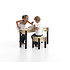 Play Desk for Kids with 2 stools