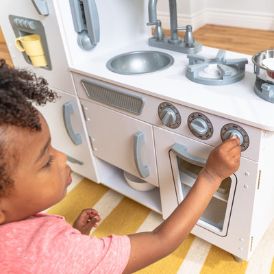 Play kitchen white - wooden toy kitchen