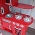 Cuisine en bois rouge vintage pour enfants