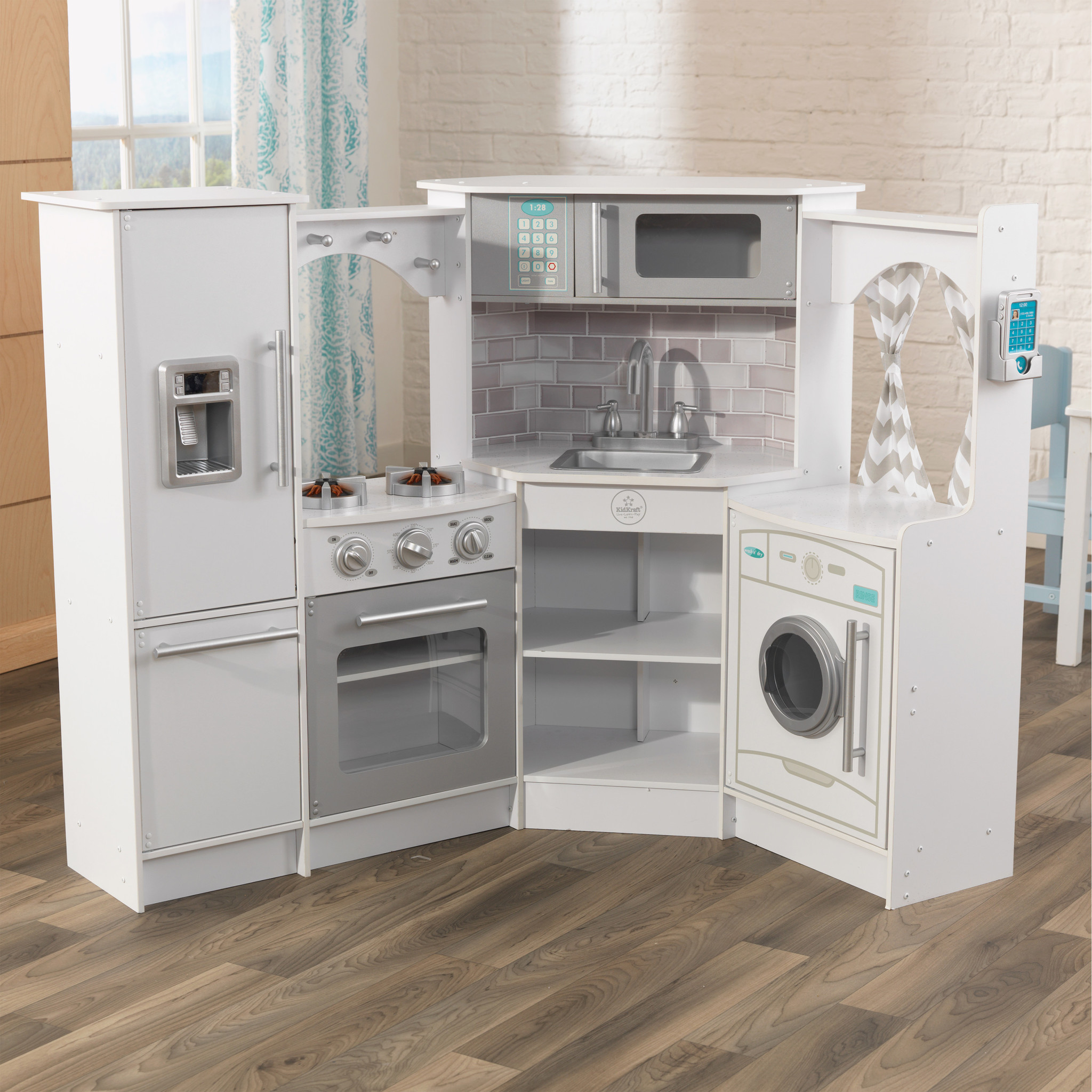 Grande Cuisine Modulable en Bois pour Enfant