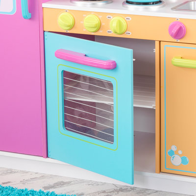 Cuisine enfant multi colorée pour fille - kitchenette