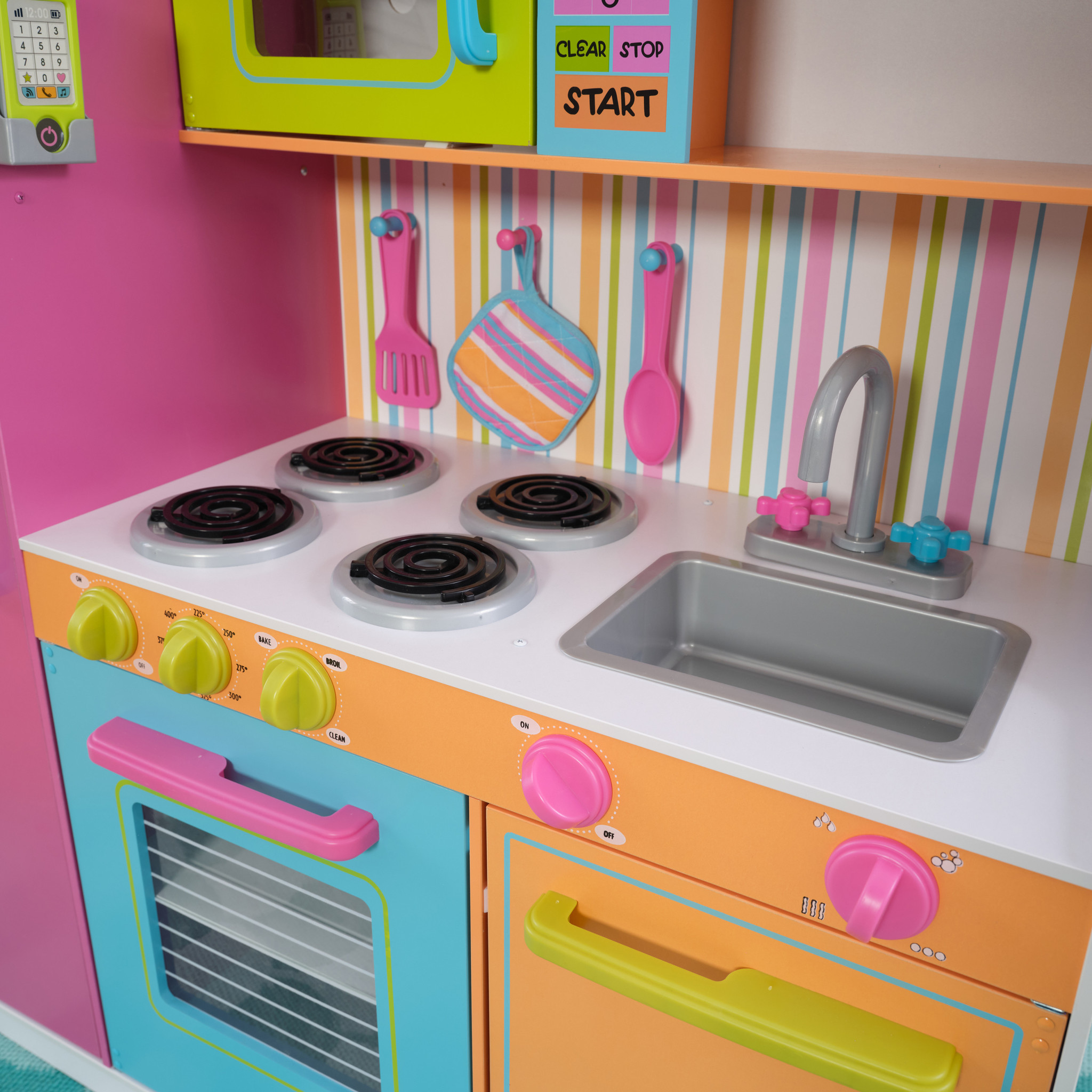 Cuisine enfant multi colorée - kitchenette jouet pour fille - Jeu