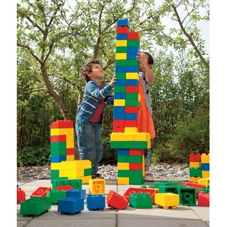 Jeu De Briques Géantes En Mousse EVA Quickdraw – 60 Blocs Colorés, Tour De 0,5m, Intérieur Et Extérieur, Avec Poignée De Transport