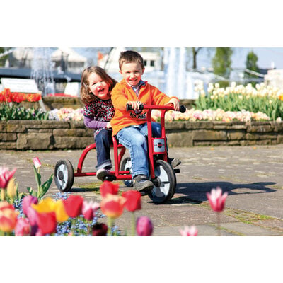Dreirad Taxi Tandem - Trike Kinderdreirad  für 2 Kinder