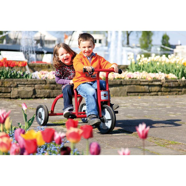Winther  Dreirad Taxi Tandem - Trike Kinderdreirad  für 2 Kinder