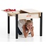 JunkTrunk kindertafel met 2 hockers - speeltafel industrieel