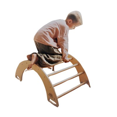 Pikler Wooden Climbing arch - Montessori Climbing Arch Rocker Pikler