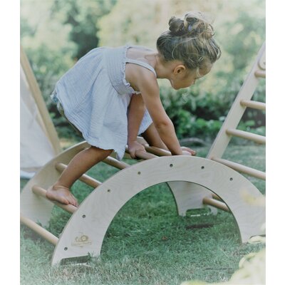 Pikler Wooden Climbing arch - Montessori Climbing Arch Rocker Pikler