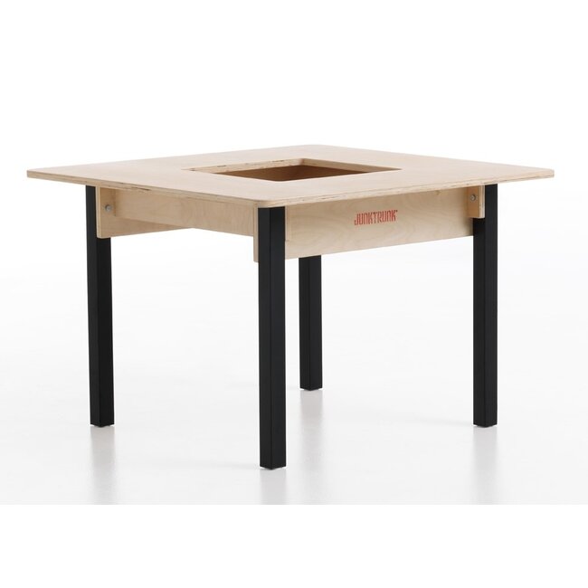 Rechthoekige kindertafel met 2 zitbanken