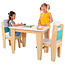 Kidkraft Kindertisch mit 2 Stühlen weiß holz für Spielecke und Wohnzimmer
