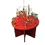 Bead Frame Table in red colour