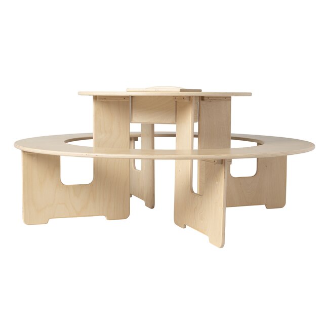 JunkTrunk Ronde kindertafel met opbergruimte