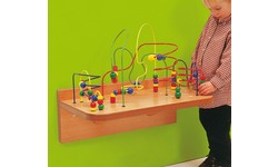 Holz Wandspiel : Motorikspielzeug für die Wand für Kita Kindergarten Krippe