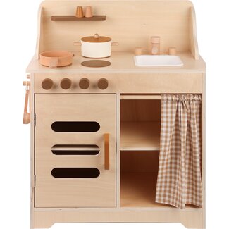 Small wooden play kitchen