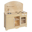 Large wooden play kitchen for children