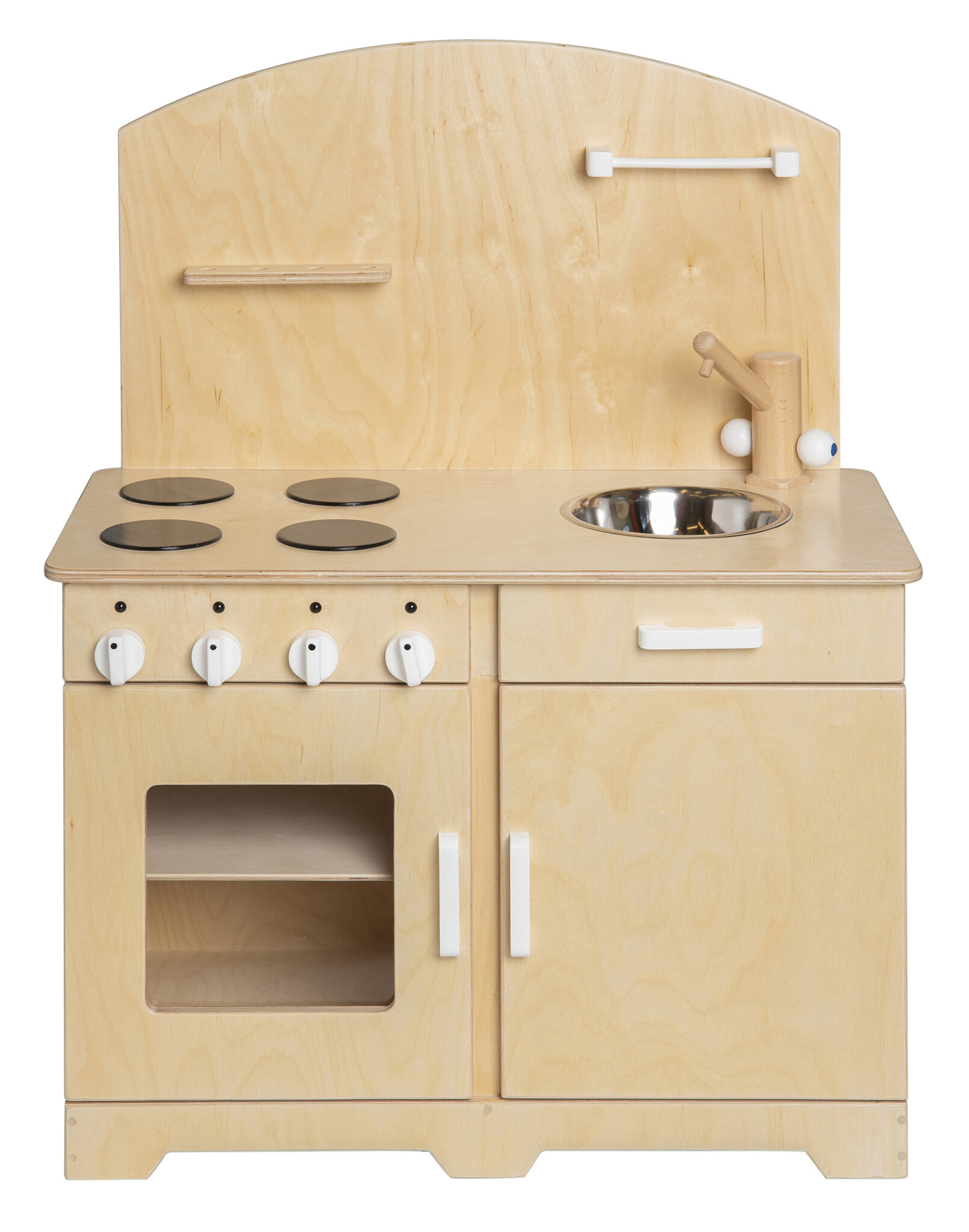 roba Ophangbare Speelkeuken voor Kinderen - Functionele Buitenspeelkeuken met Waterdispenser & Accessoires - FSC Gecertificeerd Hout - Natuurlijke Look