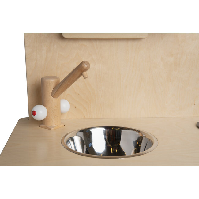Cuisine en bois Montessori pour maternelle  - kitchenette pour enfants