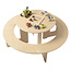 JunkTrunk Runder Spieltisch aus Holz mit Stauraum