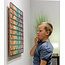 Multiplication board - wooden Montessori times table wall panel