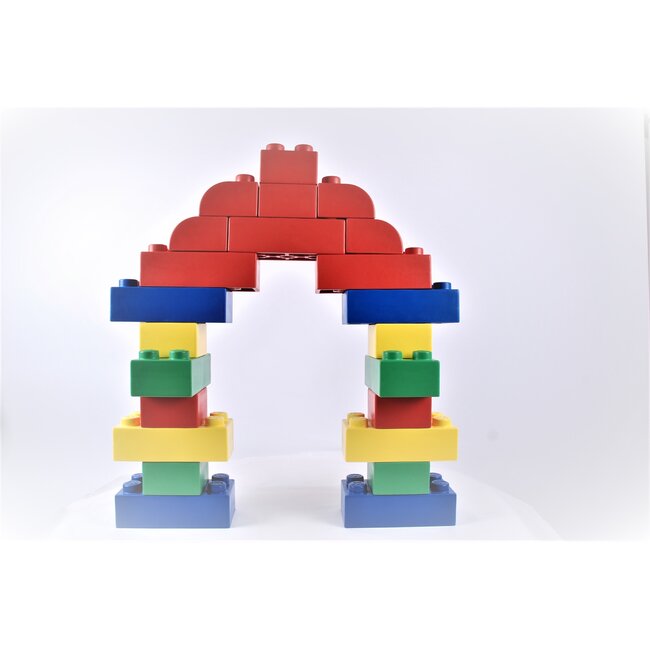 SoftBlocks rubber building blocks for kids - 42 pcs primary colours