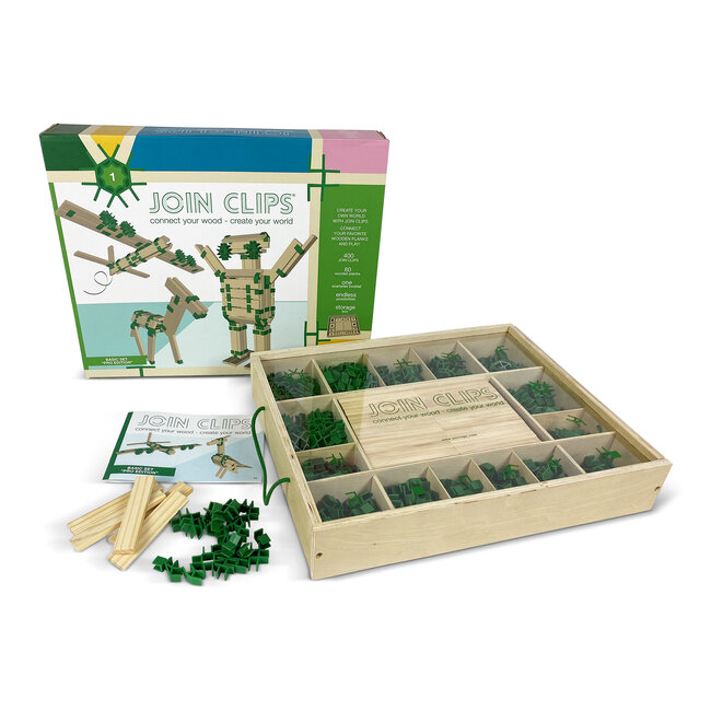 JOIN CLIPS Ensemble de base Pro - 400 clips et 80 planchettes