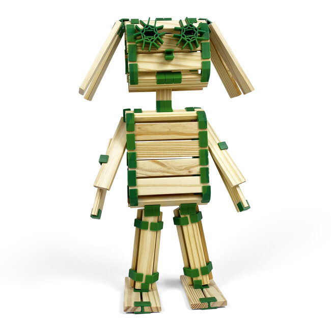 JOIN CLIPS Verbinder für Kapla Steine - 400 Clips und 80 Holzplättchen