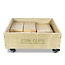 JOIN CLIPS Holzplättchen rechteckig - Holzbausteine natur unbehandelt für Kindergarten, Schule, zu Hause