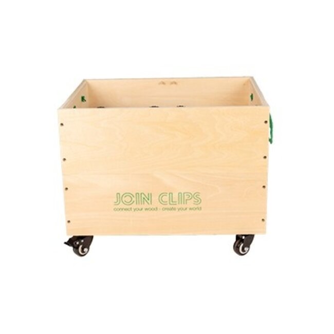 JOIN CLIPS coffret scolaire 3-en-1 avec des caisses en bois