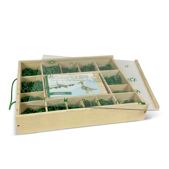 JOIN CLIPS Masterset 3-in-1 in houten kisten stapelbaar