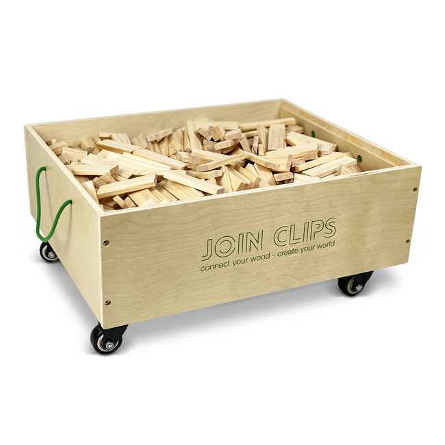 JOIN CLIPS Masterset 3-in-1 in houten kisten stapelbaar