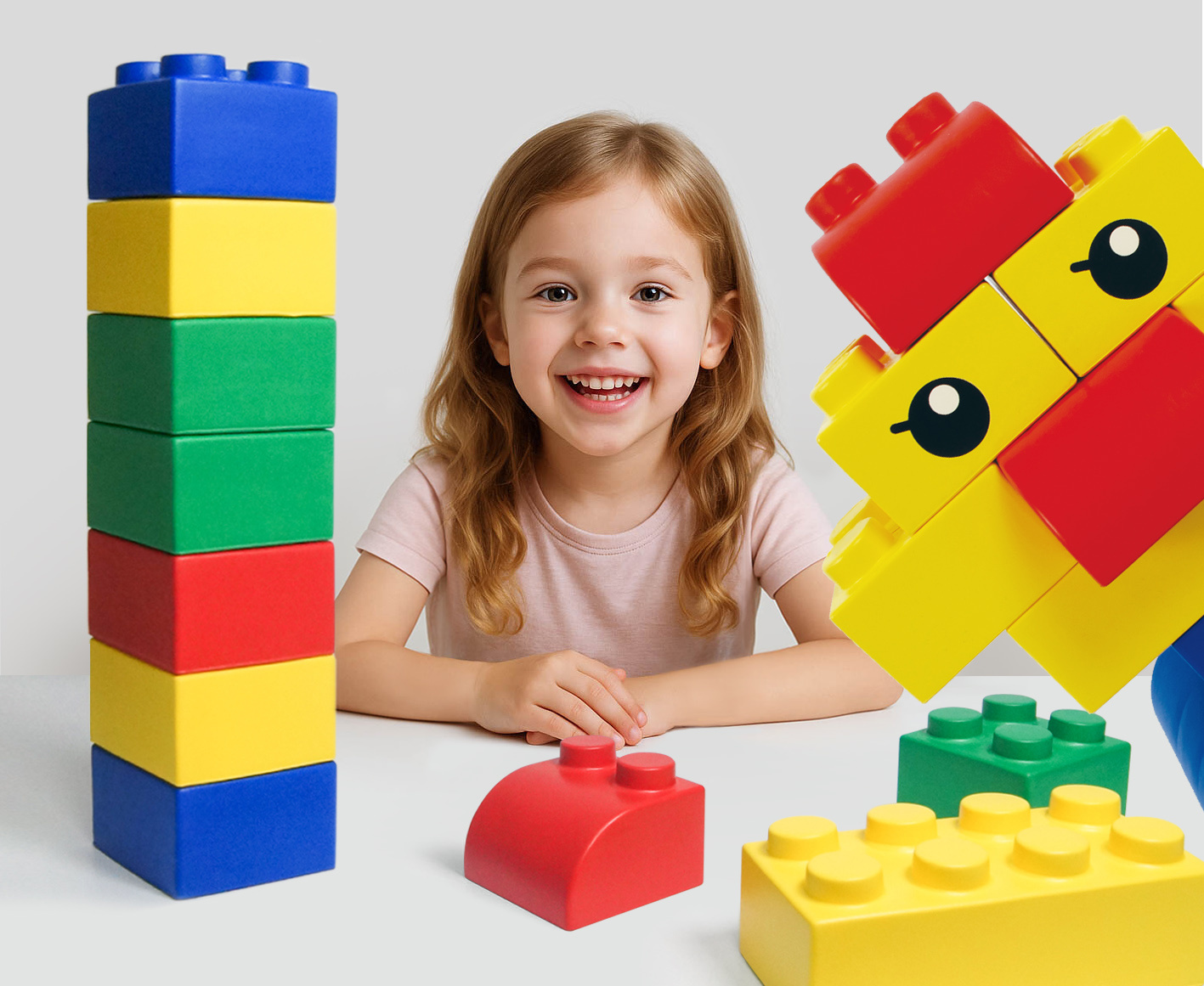 Mega building blocks for toddlers and preschoolers - KinderSpell