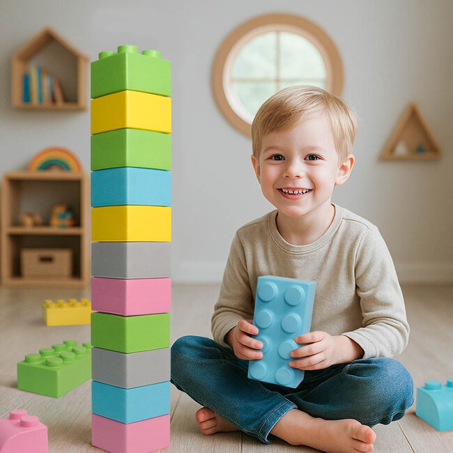 SoftBlocks Large foam building blocks 100 pcs