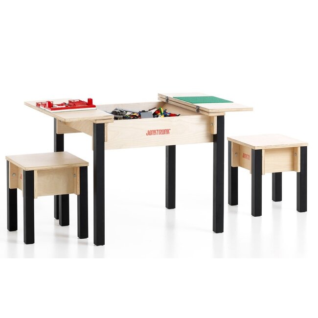 Table pour Lego avec rangement et 2 tabourets