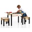 JunkTrunk Ensemble table et tabourets pour enfants