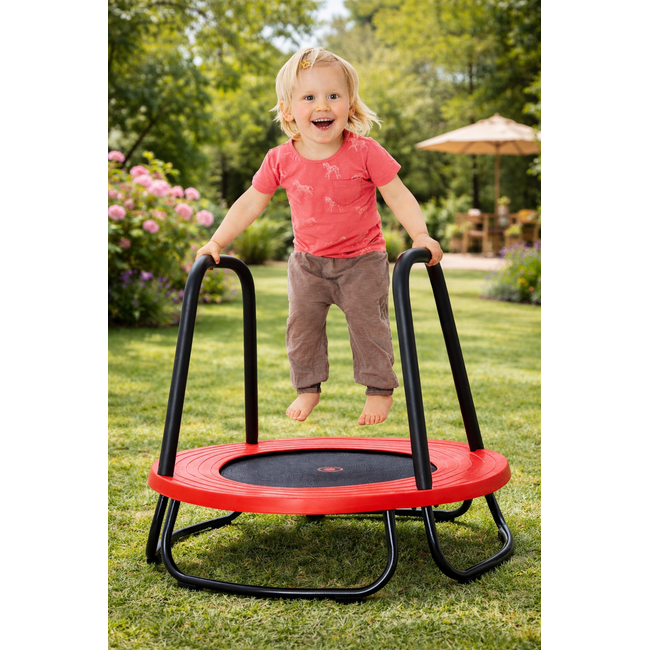 Gonge mini trampoline kind met stangen handgreep - voor peuters vanaf 2 jaar