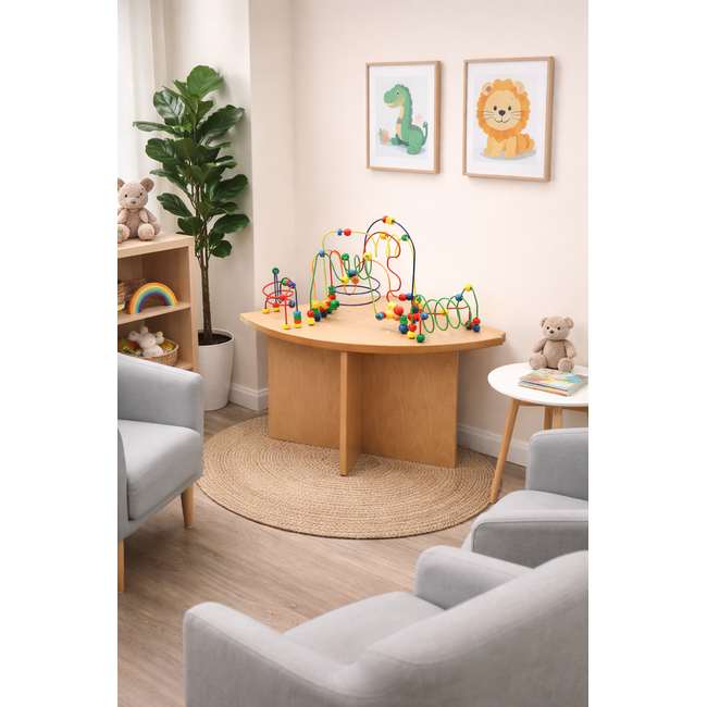 Bead Maze Table for corner installation