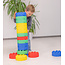 MODO grote bouwblokken foam ronde stenen - 8 stuks