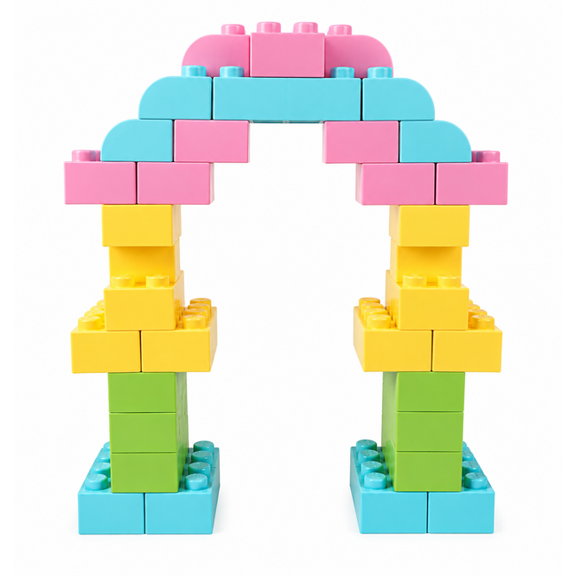 SoftBlocks Giant building blocks 84 pcs pastel - value pack