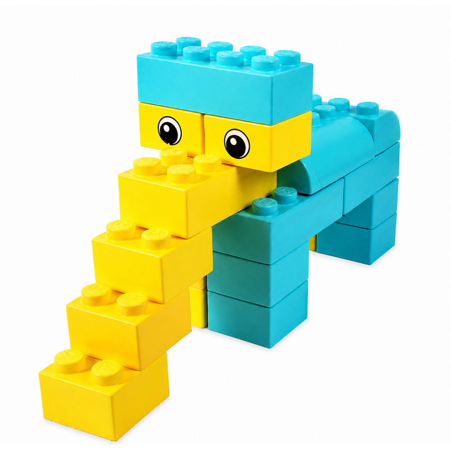 SoftBlocks Giant building blocks 84 pcs pastel - value pack