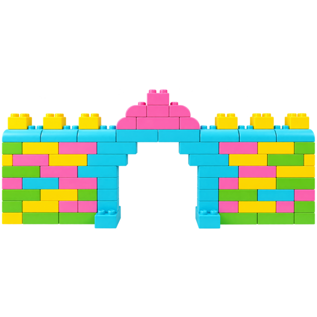SoftBlocks Giant building blocks 84 pcs pastel - value pack