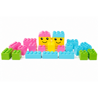 SoftBlocks Grote blokken type Lego 42 stuks pastel