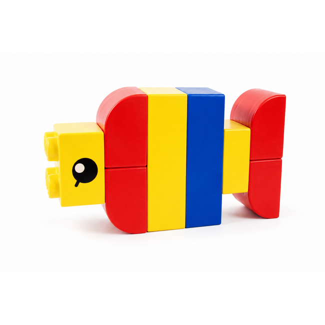 SoftBlocks grote bouwblokken set van 84 stuks stapelblokken primaire kleuren